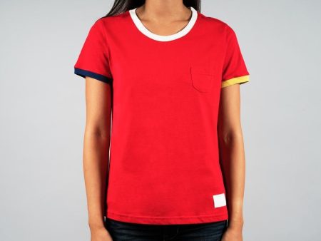 Red Sports Tee Online Hot Sale