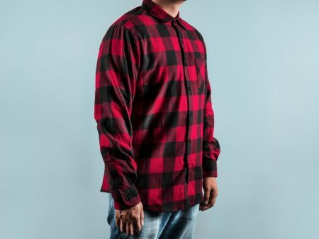 Chequered Red Shirt Discount