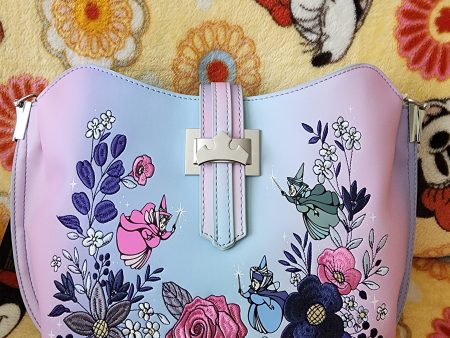 Loungefly Disney 65th Anniversary Sleeping Beauty Crossbody Bag Online now