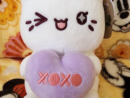 Meowchi White Holding Candy Valentine s Heart Plush Discount