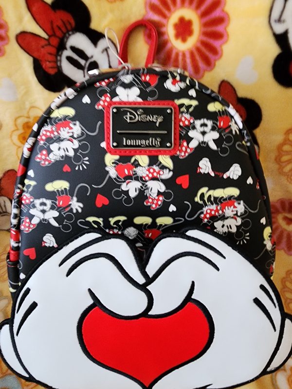 Loungefly Disney Mickey and Minnie Mouse Valentine s Backpack Online