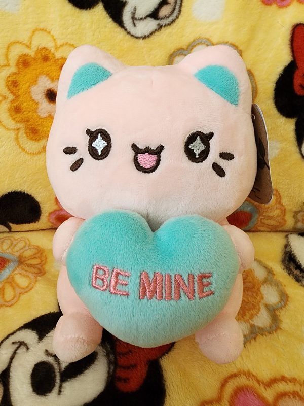 Meowchi Pink Holding Heart Valentine s Day Plush Sale