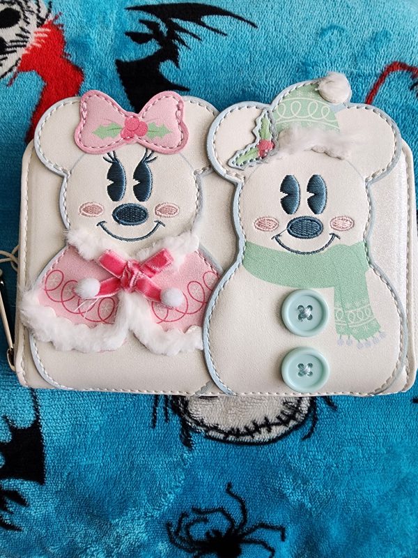 Loungefly Disney Mickey and Minnie Mouse Snowmen Wallet Online Sale