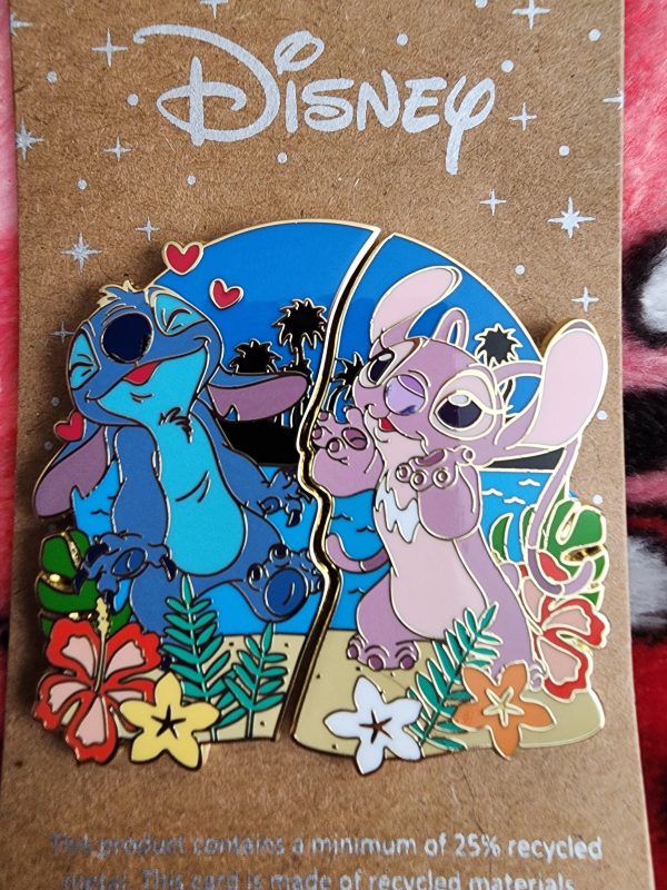 Loungefly Disney Stitch and Angel Couple Pins For Discount