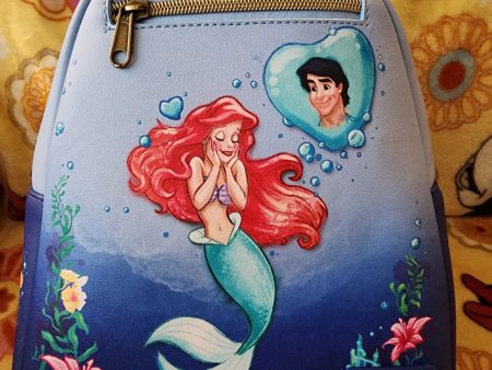 Loungefly Disney Ariel and Eric Little Mermaid Backpack Online now