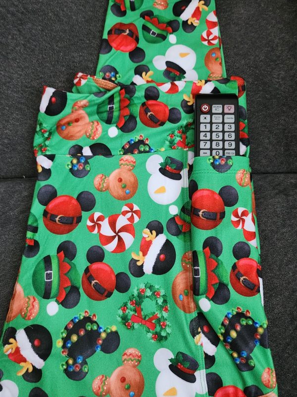 *Charlies Project Disney Mickey Mouse Holiday Christmas Leggings Cheap