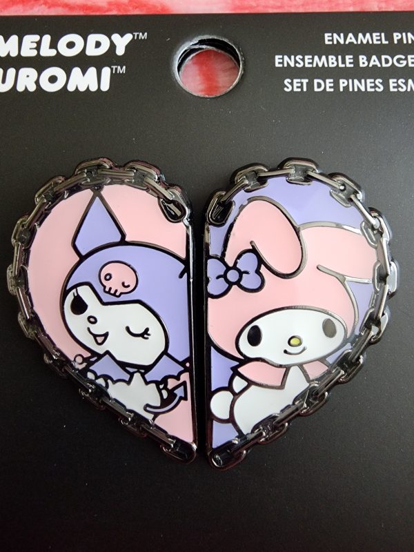 Loungefly My Melody and Kuromi Valentine s Pins For Cheap