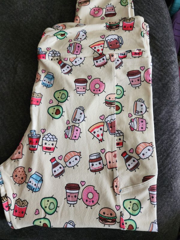 *Charlies Project Cute Besties Food Leggings Online Hot Sale