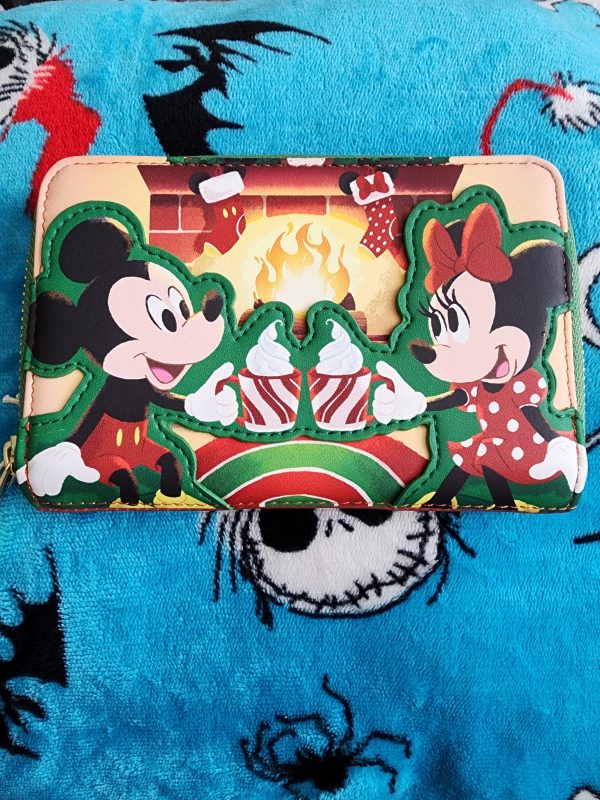 Loungefly Disney Mickey and Minnie Mouse Fireplace Wallet Online Hot Sale