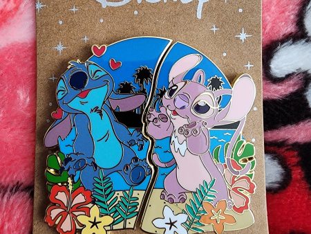 Loungefly Disney Stitch and Angel Couple Pins For Discount