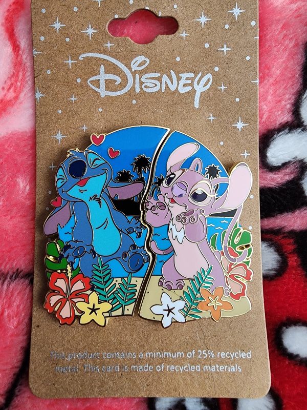 Loungefly Disney Stitch and Angel Couple Pins For Discount