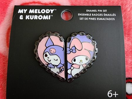 Loungefly My Melody and Kuromi Valentine s Pins For Cheap