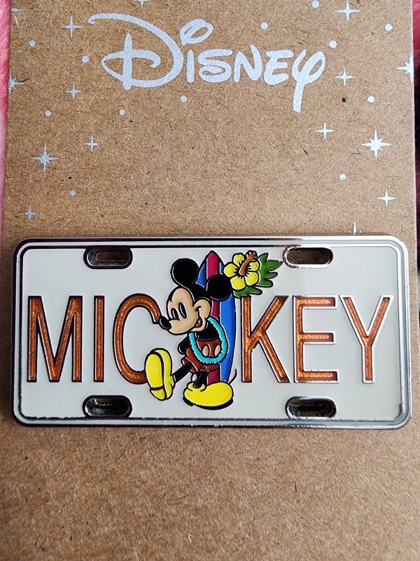 Loungefly Disney Mickey Mouse License Plate Pin For Discount