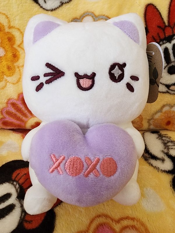 Meowchi White Holding Candy Valentine s Heart Plush Discount