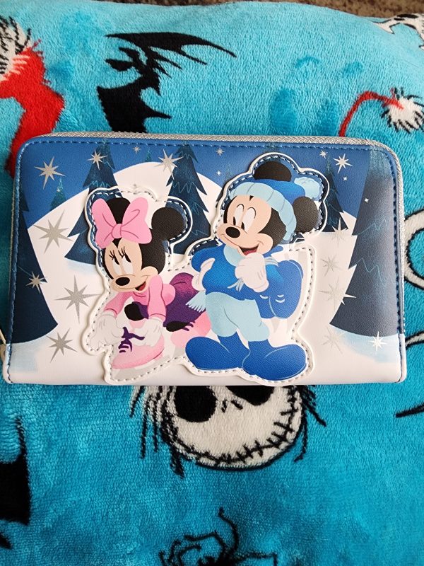 Loungefly Disney Mickey and Minnie Winter Skating Wallet Online