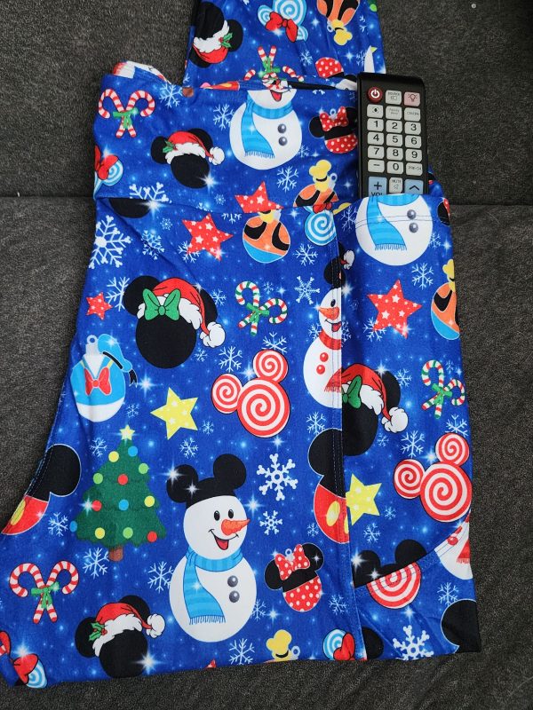 *Charlies Project Disney Mickey Mouse and Friends Holiday Christmas Leggings Fashion