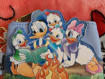 Loungefly Disney Donald and Daisy Duck with Huey, Duey and Louey Coin Purse Cheap