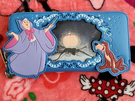 Loungefly Disney Cinderella Fairy Godmother Holographic Wallet Online Sale