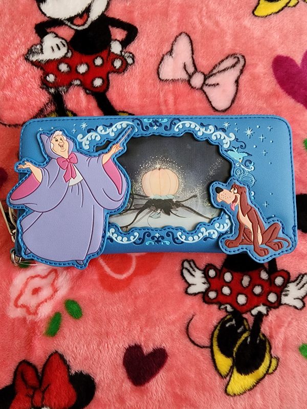 Loungefly Disney Cinderella Fairy Godmother Holographic Wallet Online Sale