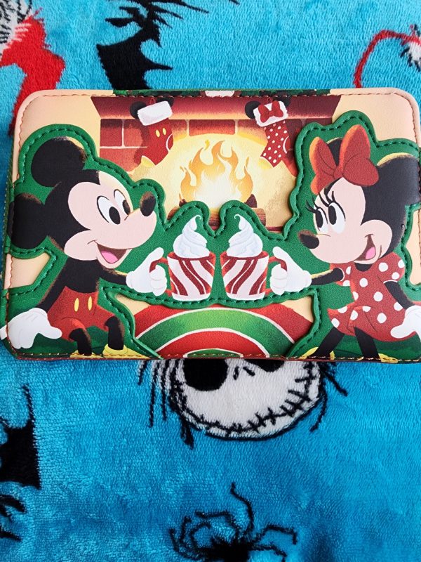 Loungefly Disney Mickey and Minnie Mouse Fireplace Wallet Online Hot Sale