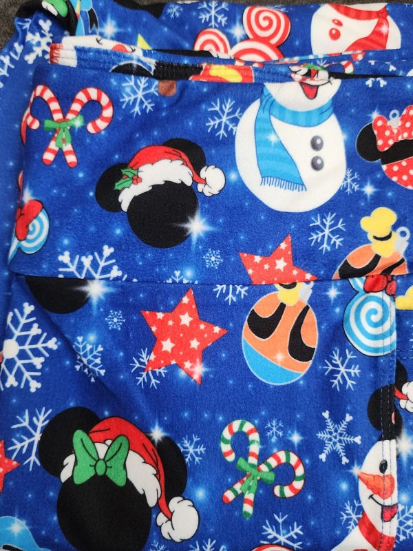 *Charlies Project Disney Mickey Mouse and Friends Holiday Christmas Leggings Fashion