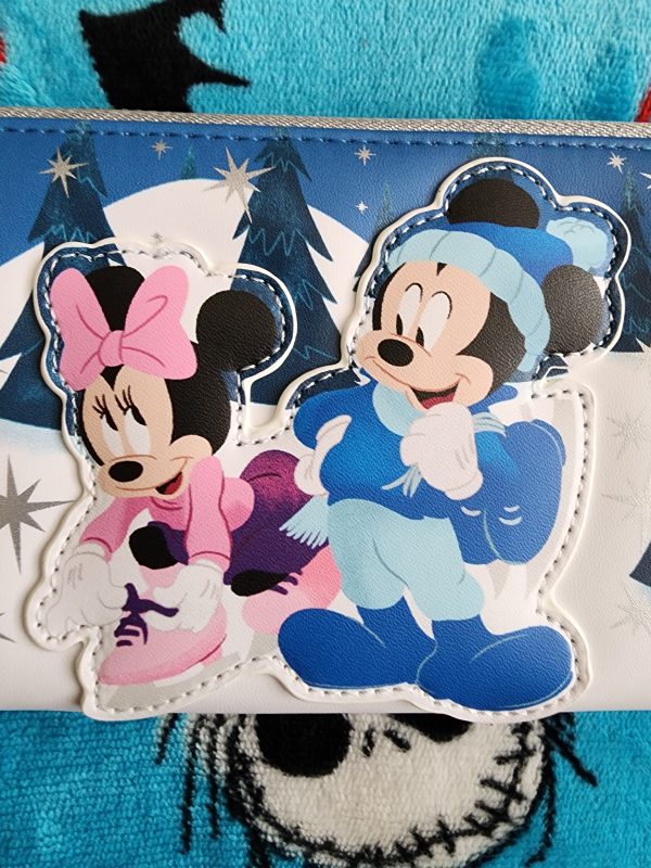 Loungefly Disney Mickey and Minnie Winter Skating Wallet Online