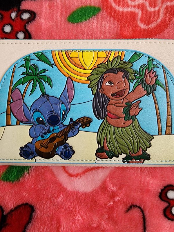 Loungefly Disney Lilo and Stitch Stained Glass Wallet Discount