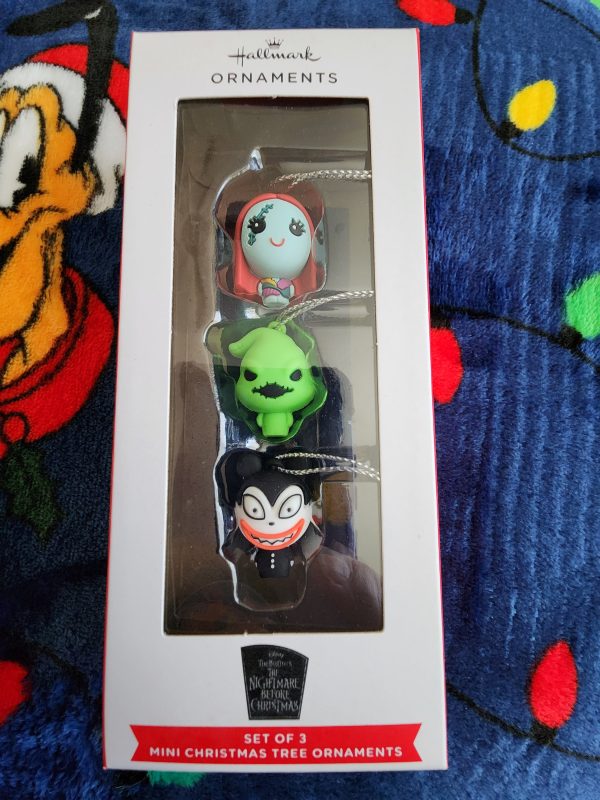 Hallmark Disney Nightmare Before Christmas 30th Anniversary Christmas Ornament Set Fashion