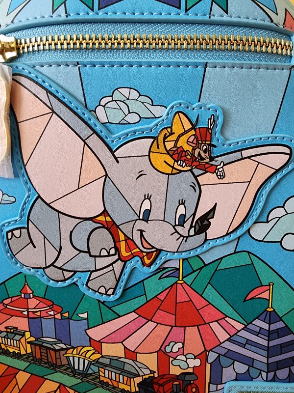 Loungefly Disney Stain Glass Dumbo Backpack Fashion