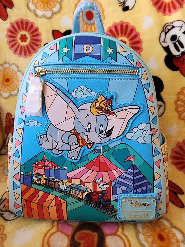 Loungefly Disney Stain Glass Dumbo Backpack Fashion