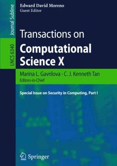 Transactions on Computational Science X For Sale